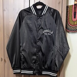 Arkells official band merch touring band satin bomber jacket